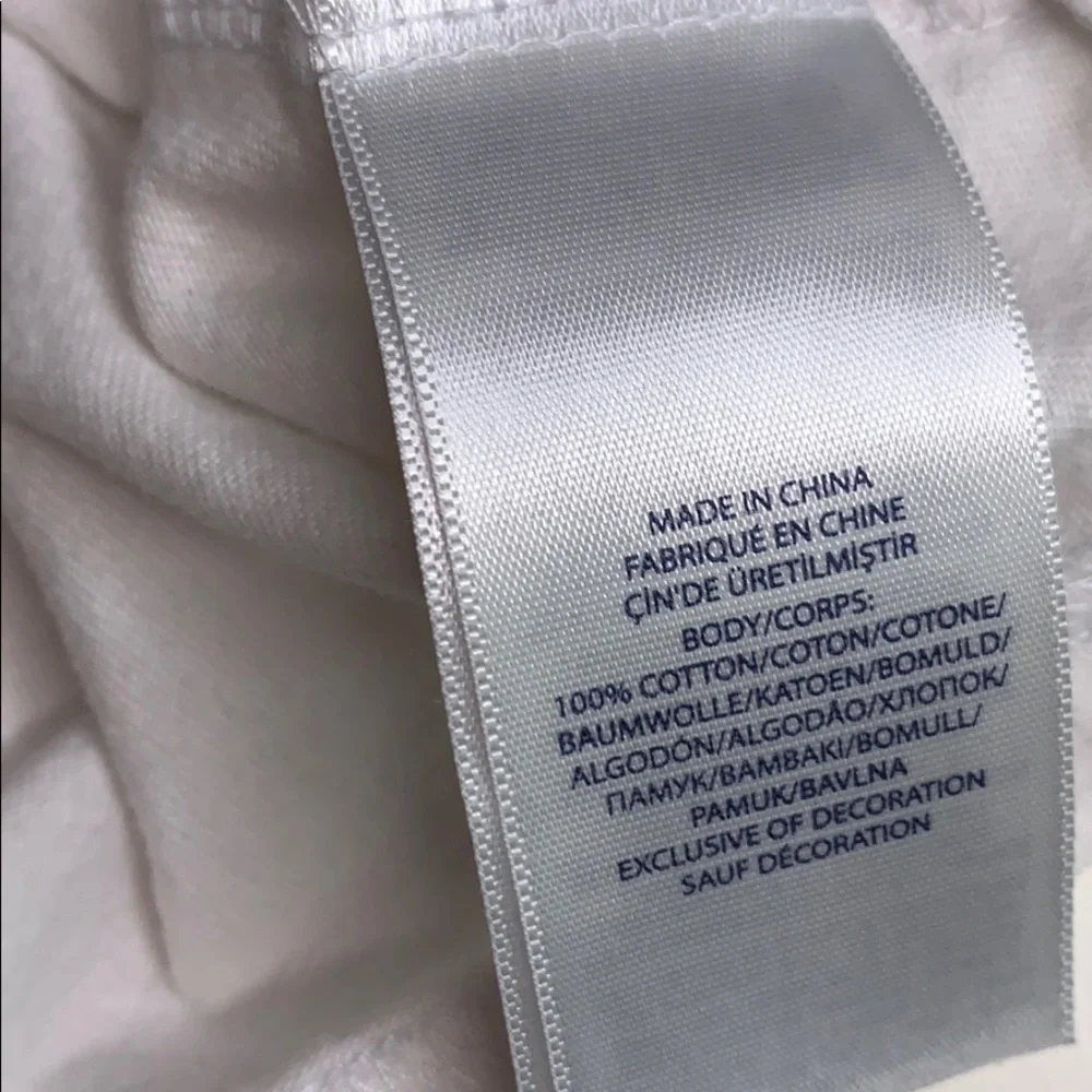Polo Ralph Lauren USA patch short sleeve crewneck white T-shirt toddler
